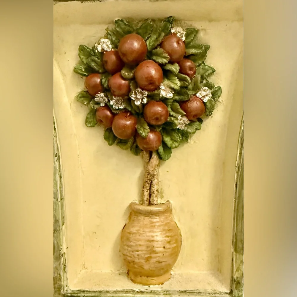 Vintage Apple Tree Wall Shelf Bracket Rustic Farmhouse Cottagecore Decor